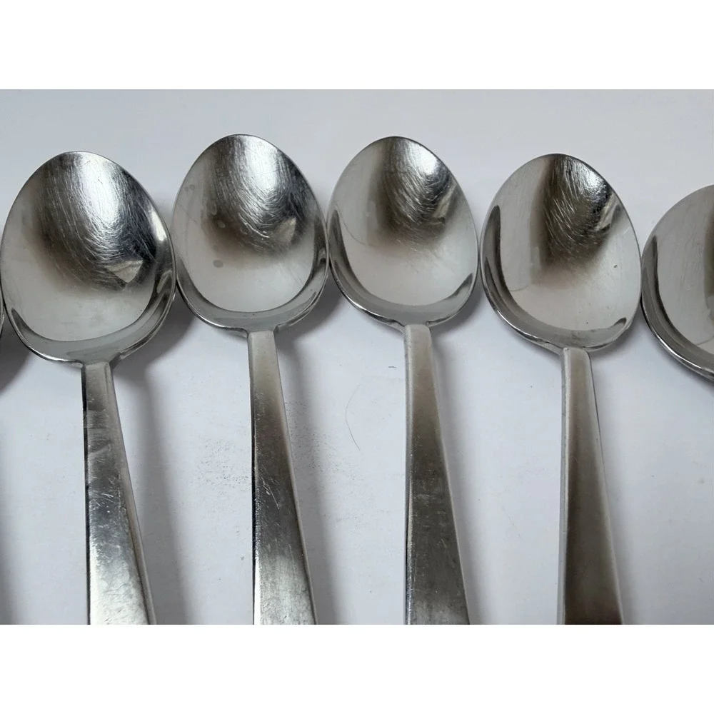 Sola CORA Holland Stainless Flatware -- Set of 5 Oval Soup Spoons